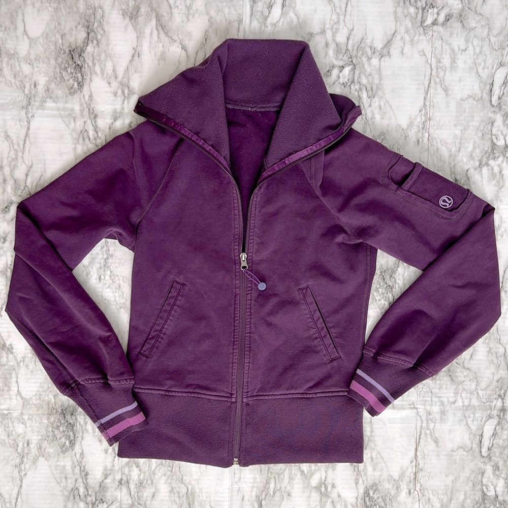 lululemon athletica Deep Purple zip Jacket